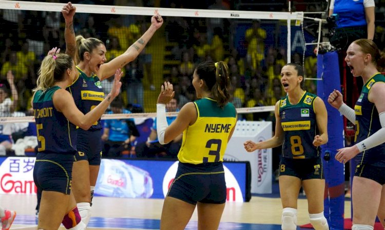 Brasil não segura Sérvia e perde a 1ª no Mundial de Vôlei